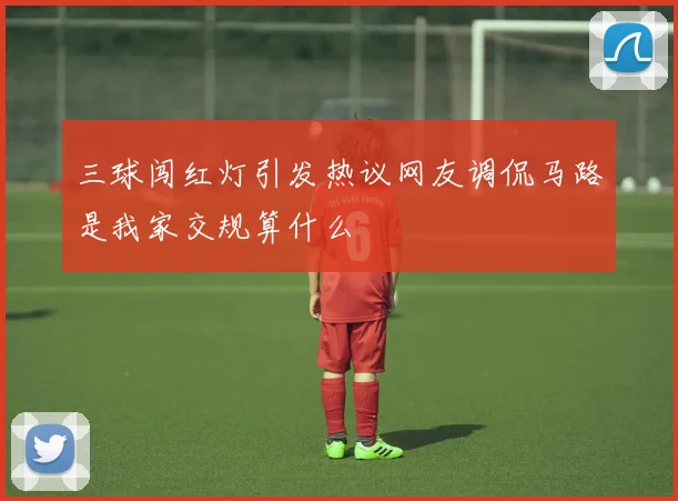 三球闯红灯引发热议网友调侃马路是我家交规算什么